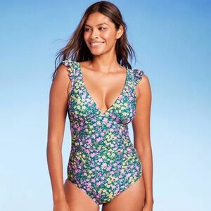 Floral One Piece Swimsuit NWT Kona Sol